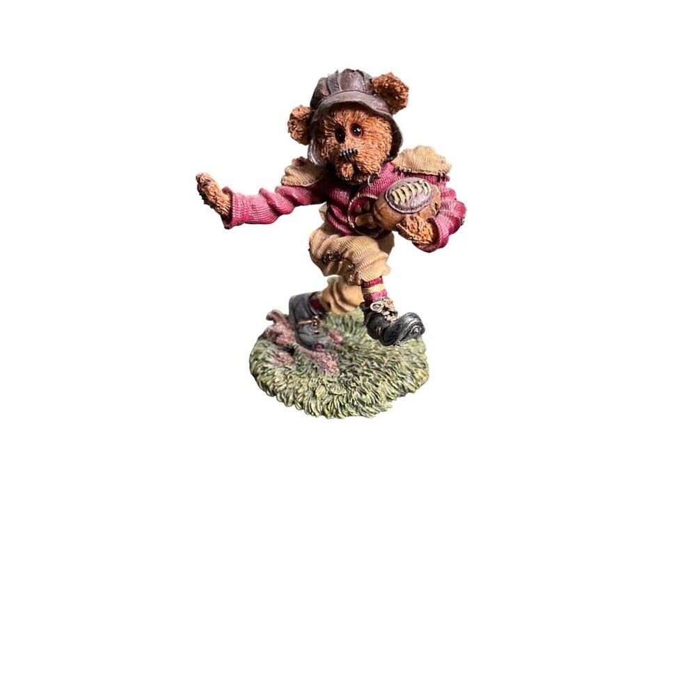 2001 Boyds Bear Bearstone TD Gridiron Touchdown Football Figurine